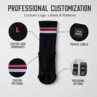 Chaussettes de course anatomiques professionnelles L/R avec soutien de la voûte plantaire, respirantes, antidérapantes, à compression, option logo personnalisé