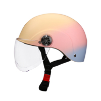 Casque de moto demi-casque scooter été quatre saisons universel homme et femme casque de sécurité scooter casque dégradé