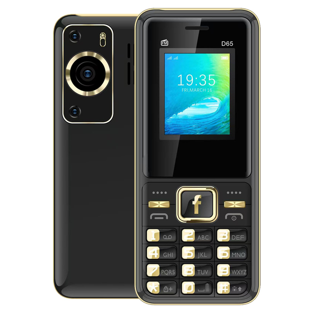 New Product D65 1.77'' Dual Sim Card 1800mAh Long Standby Battery Life Mobile Phone with Strong Torch