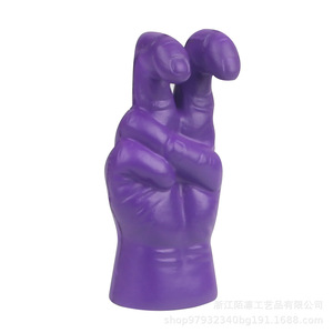 Pu Hand Fidget Toy Peace Sign High <b>Rebound</b> Stress Relief Unisex 14 Years Up - Product Image 3