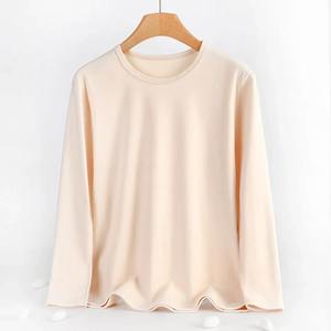 Camiseta Unisex Personalizada de Invierno, Informal, 100% Algodón, Gruesa, Lisa, Teñida, de Talla Grande - Product Image 2