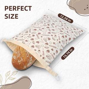 2 Paket Kantong Roti Lilin Lebah yang Dapat Digunakan Kembali untuk Roti Sourdough Buatan Sendiri - 17x13 Inci XL, Kantong Lilin Lebah Katun Organik Aman untuk Freezer - Product Image 3