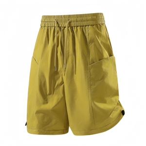 Shorts de travail pour hommes, dernière collection été, coupe slim, poches à rabat, style décontracté et sportif - Product Image 6