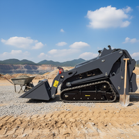 Mini-chargeuse sur chenilles V1100 pour travaux agricoles et de construction