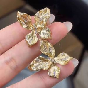 ต่างหูเงินแท้ S925 แบบ DIY รุ่น 22516 พร้อมอุปกรณ์ตกแต่งมุกและลูกปัดขนาด 9-15 มม. แบบถาดเปล่ารูปผีเสื้อ แฟชั่นต่างหูแบบห้อย - Product Image 4