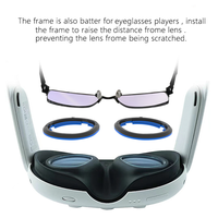 Bingkai Lensa VR Grosir untuk Meta Quest3, Bingkai Kacamata Magnetik VR untuk Lensa Meta Quest3, Suku Cadang Kacamata Headset