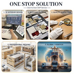 Système de canapé d'angle <span class=keywords><strong>7</strong></span> places de luxe moderne pour <span class=keywords><strong>villa</strong></span>, solution d'approvisionnement intégrée, mobilier de salon pour designers d'intérieur - Product Image 4