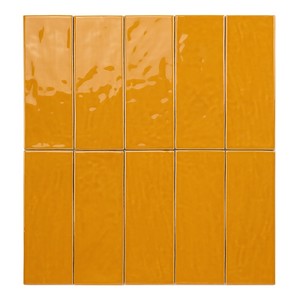 Piastrella Ocre Goa 7,5 X 20 Cm Finitura Lucida Bordi Irregolari - Product Image 2