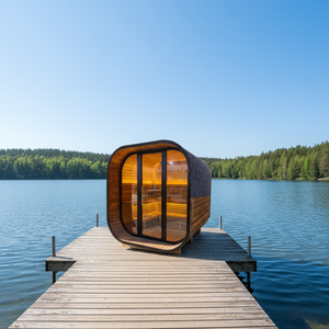 Carbonized Thermo Spruce Solid Wood Eco-Friendly Outdoor Square <b>Sauna</b> <b>Home</b> Garden 4-6 Person 6KW 220V Steam Easy Assembly <b>Sauna</b> - Product Image 1