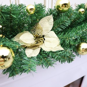 Decoración Navideña de Copos de Nieve de Ratán, Campo de Ratán Flocado para Adornos Navideños - Product Image 3
