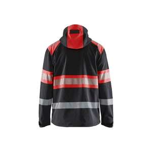 BLAKLADER - 449425139955XXL Veste softshell haute visibilité Noir/Rouge-EAN 7330509882207 HI-VIS WORKWEAR - Product Image 2