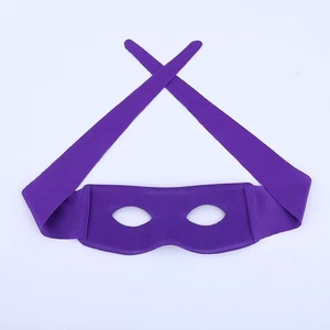 Máscara de media cara negra para cosplay, Halloween, mascarada, actuaciones, películas y utilería de escenario - Product Image 3