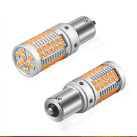 Super lumineux 1156 1157 t20 12v 69smd 3030 canbus blanc jaune rouge clignotant t25 ampoule led