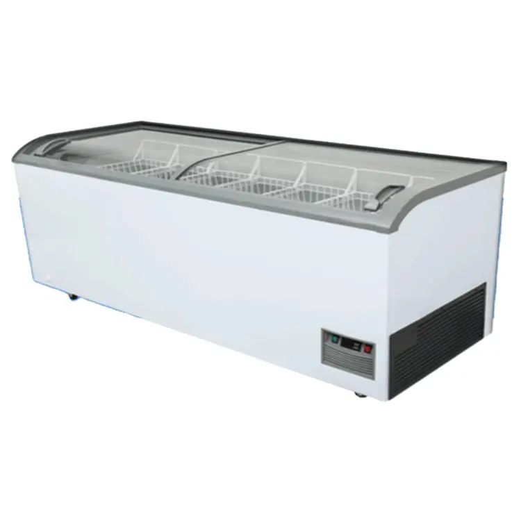 Wholesale Commercial Deep Supermarket display counter refrigerator ice cream display freezer