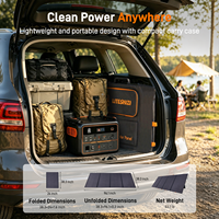 Centrale Électrique Portable 3000 2812Wh Générateur Solaire Onde Sinusoïdale Pure Port RV 400W Panneaux Pliables Protection BMS pour l'Hiver Prolongé