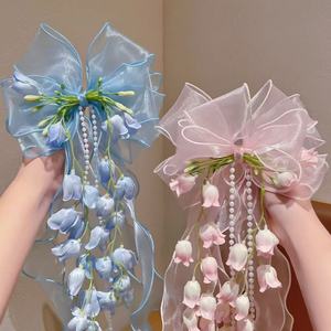 Jepit Rambut Formal Mewah nan Indah untuk Pernikahan, Jepit Rambut Bunga untuk Anak Perempuan, Hiasan Rambut Abadi - Product Image 3