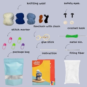 Muñeco de Nieve <span class=keywords><strong>Amigurumi</strong></span> de Punto Personalizado, Muñeco de Peluche Hecho a Mano, Juguetes de Navidad de Ganchillo al por Mayor para <span class=keywords><strong>Principiantes</strong></span> en el Ganchillo - Product Image 6