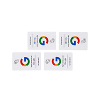 Carte NFC programmable de taille CR80 pour avis Google, puce NFC 213 13,56 MHz, carte RFID professionnelle pour supermarché