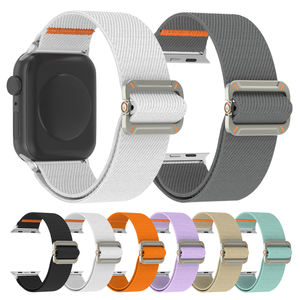 CM nouveau matériau de qualité supérieure léger doux pour la peau Nylon Sport montre <span class=keywords><strong>Bracelet</strong></span> pour <span class=keywords><strong>Apple</strong></span> <span class=keywords><strong>Watch</strong></span> 49mm 46mm 45mm 44mm 41mm 40mm - Product Image 2