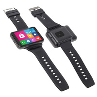 Montre connectée Android 4G UNIWA DM200 avec écran tactile carré, appels vidéo Wi-Fi, caméra, suivi du sommeil et bracelet en silicone