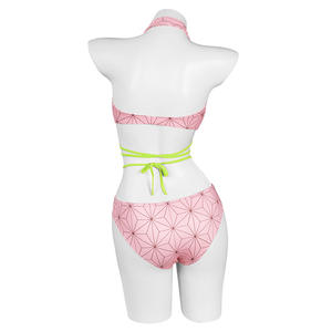 4 styles <span class=keywords><strong>de</strong></span> maillots <span class=keywords><strong>de</strong></span> <span class=keywords><strong>bain</strong></span> neufs <span class=keywords><strong>Demon</strong></span> <span class=keywords><strong>Slayer</strong></span> Kamado Nezuko Kochou Shinobu Kamado Tanjirou Anime Bikini pour femmes Vêtements <span class=keywords><strong>de</strong></span> plage - Product Image 4