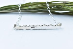 Collier en onyx noir et argent sterling fait à la main avec chaîne réglable de 18 pouces, argent sterling unisexe - Product Image 2