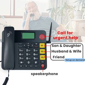 Téléphone à gros boutons pour les personnes âgées, numérotation à une touche pour les malvoyants - Sonnerie amplifiée avec haut-parleur puissant pour les malentendants - Product Image 6