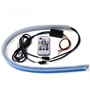 Nueva Tira de Luces LED RGB Flexible de 30CM 45CM 60CM, Luces de Circulación Diurna DRL, Luz de Señal de Giro, Luz de Conducción para Automóvil, 12V - Product Image 2