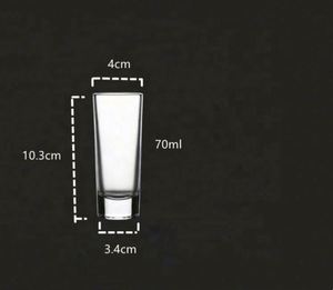 Vasos de chupito transparentes de base gruesa al por mayor, paquete de 12, juego de vasos altos de 2 oz para whisky, tequila, vodka - Product Image 2