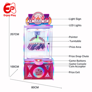 Machine de jeu d'arcade à monnayeur <span class=keywords><strong>pour</strong></span> la distribution de prix, avec 40 clips, style Skillfall, distributeur de cartes et d'autocollants <span class=keywords><strong>pour</strong></span> parcs d'attractions - Product Image 6