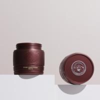 Bouteille en plastique PET de 500 ml de couleur Bourgogne avec bouchon à vis pour l'emballage de masques capillaires et de gommages corporels