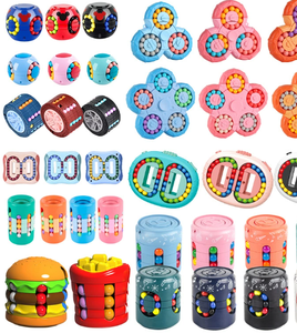 Gran oferta, Cubo de laberinto, rompecabezas, juguete de laberinto, Cubo de frijol UnMagic, juguete giratorio de dedo de plástico educativo para niños, juguete para descomprimir Fidget - Product Image 6