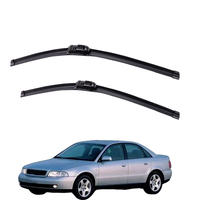 Pour Audi A4 (B5) 1995-2000, lame d'essuie-glace en caoutchouc naturel de type U sans armature, HD, silencieuse, durable