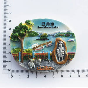 대만 3D 금속 공예 냉장고 자석 도시 여행 및 지역 관광 기념품 결혼식 행사 모양 수지 냉장고 자석 - Product Image 2