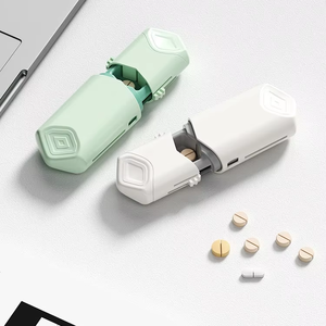 Wholesale One Minute Two Pull-out Convenient Medicine <b>Box</b> Cutter <b>Mini</b> Telescopic Divider BPA-free Easy to Use Compact Size - Product Image 5