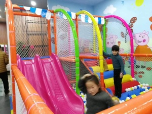 Aire de jeux intérieure avec filet de protection en PVC, château malicieux pour enfants, garçon <span class=keywords><strong>et</strong></span> fille - Product Image 6