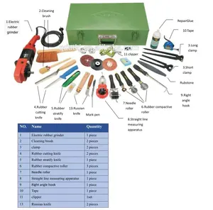 Rubber conveyor belt splicing tool kits