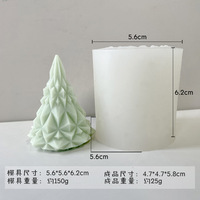 Moules à bougie cylindrique en Silicone pour la fabrication de bougies, moules à savon 3D de noël, Kit de fabrication de bougies pour gâteau, Mousse d'argile, bricolage d'art