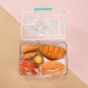 Hot Selling Factory Tritan Transparente Bento-Brotdose Niedliche unzerbrechliche Bento-<span class=keywords><strong>Box</strong></span> für Kinder - Product Image 3