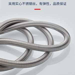 Manguera de ducha de acero inoxidable Zimanni, tubo metálico flexible de 1/2 pulgada para conexión de grifo de baño - Product Image 4