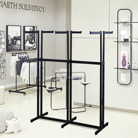 Portant à vêtements moderne en métal RH-GR-SP1-6, 1160*500*1580mm, six bras, support de suspension pour vêtements, pliable et portable