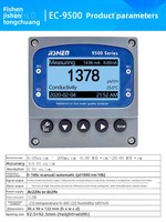 Conductimètre et mesureur de TDS industriel en ligne EC-9500 Jishen avec une large plage de température de 0 à 100 °C et de TDS de 0 à 500 g/L