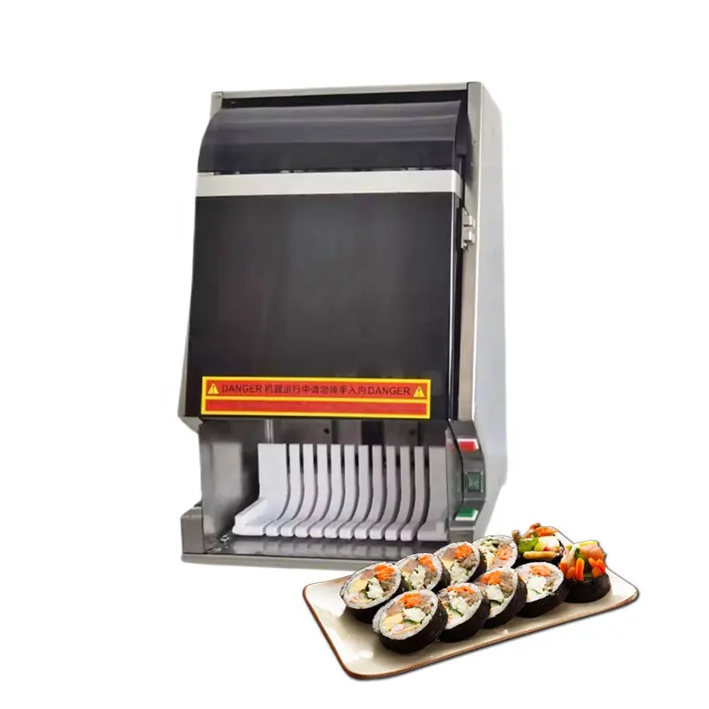 Commercial Automatic Electric Maki Sushi Cutter Sushi Kimbap Slicing Machine