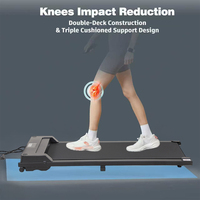 Mini máquina de correr plegable, almohadilla para caminar, cinta de correr de pie debajo del escritorio