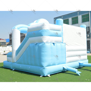 Château gonflable personnalisé sur le thème des bébés, combo commercial avec lit de saut gonflable pour événements de révélation du sexe et location pour fêtes de famille - Product Image 3