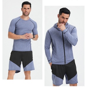 Completo Sportivo da Uomo per Palestra, Abbigliamento Aderente Estivo per Corsa, Yoga, Basket Attrezzatura per Allenamento Notturno, Abbigliamento da Corsa. - Product Image 3