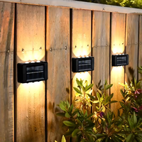 Lampes murales solaires à énergie solaire, étanches, pour l'extérieur, lampe solaire de jardin, maison, porche, capteur crépusculaire, lumière de camping