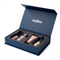 JoyBox usine écologique logo personnalisé petit emballage en carton en papier kraft pour produits de beauté carte pliée petite éponge