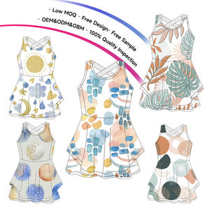 Vestiti <span class=keywords><strong>Eleganti</strong></span> per Bambine e Neonati con Stampa Personalizzata, Abiti a Gonna Intera per Bambine - Product Image 1