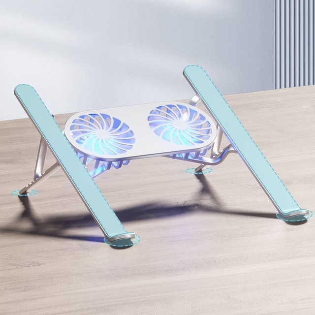 Hot Sale Portable Foldable Adjustable Aluminum Laptop Cooling Pad Laptops Holder Desktop Monitor Stand for Laptop Table Computer